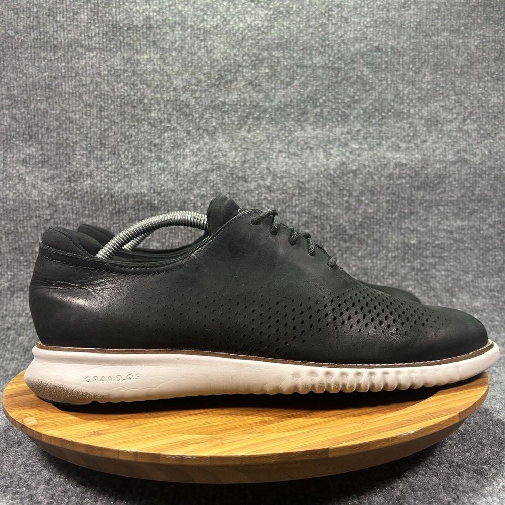 Cole Haan ZeroGrand 2.0 C23807 Mens Shoes size 10 Black Wingtip Oxford Lined